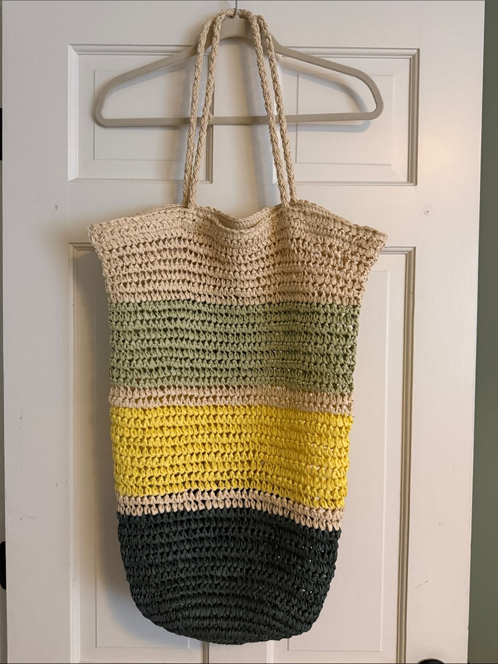Universal Thread Raffia Beach Double Strap Shoulder Bag